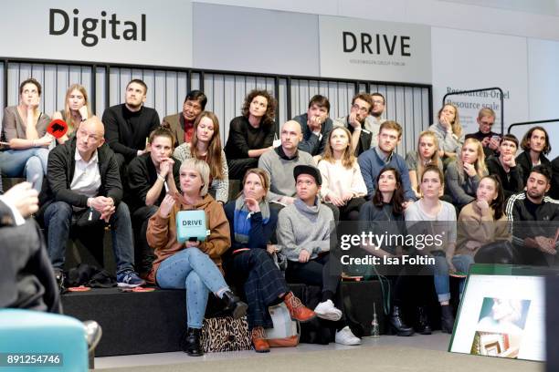 General view with Blogger Vreni Frost during the discussion panel of Clich'e Bashing 'soziale Netzwerke - Real vs Digital' In Berlin at DRIVE...