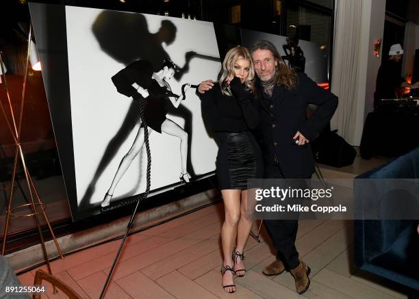 Fergie and Julien d'Ys attend the CR Fashion Book Celebrating launch of CR Girls 2018 with Technogym at Spring Place on December 12, 2017 in New York...