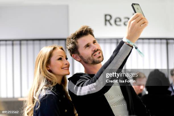 German actress Jana Julia Kilka and German presenter and actress Thore Schoelermann during the discussion panel of Clich'e Bashing 'soziale Netzwerke...