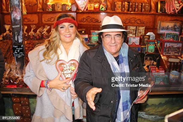 Al Bano and Romina Power during a walk trough the Christmas Market on December 12, 2017 in Hamburg, Germany.