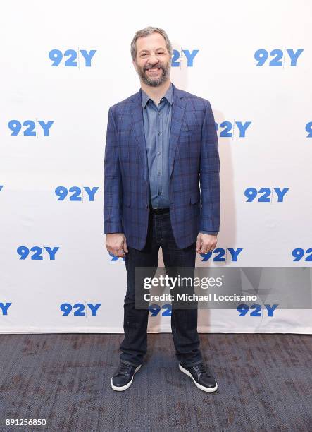 Director and writer Judd Apatow poses before taking part in a 92nd Street Y Talks at 92nd Street Y on December 12, 2017 in New York City.