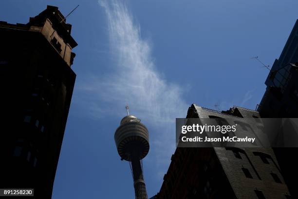 General view of Westfield Tower Sydney on December 13, 2017 in Sydney, Australia. Westfield Corporation is set to be taken over by French commercial...