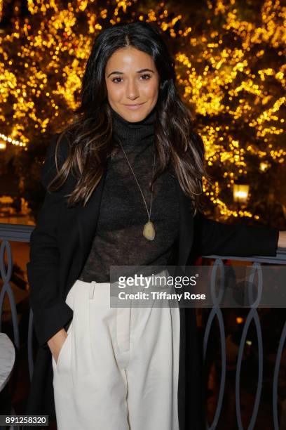 Emmanuelle Chriqui at the Village Synagogue and Emmanuelle Chriqui Host Menorah Lighting Ceremony at The Grove on December 12, 2017 in Los Angeles,...