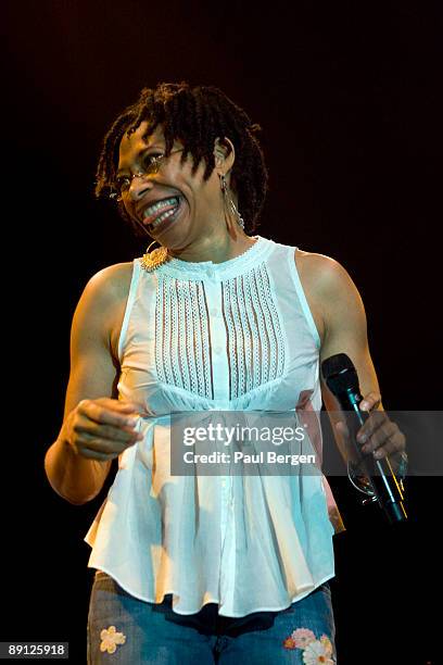 Jazz singer Rachelle Ferrell performs on stage on the second day of the North Sea Jazz Festival on July 11, 2009 in Rotterdam, Netherlands.