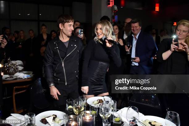 Steven Klein and Fergie attend the CR Fashion Book Celebrating launch of CR Girls 2018 with Technogym at Spring Place on December 12, 2017 in New...