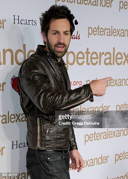 Musician Josh Kelley arrives at the Peter Alexander Flagship Boutique Grand Opening And Benefit on October 22, 2008 in Los Angeles, California.