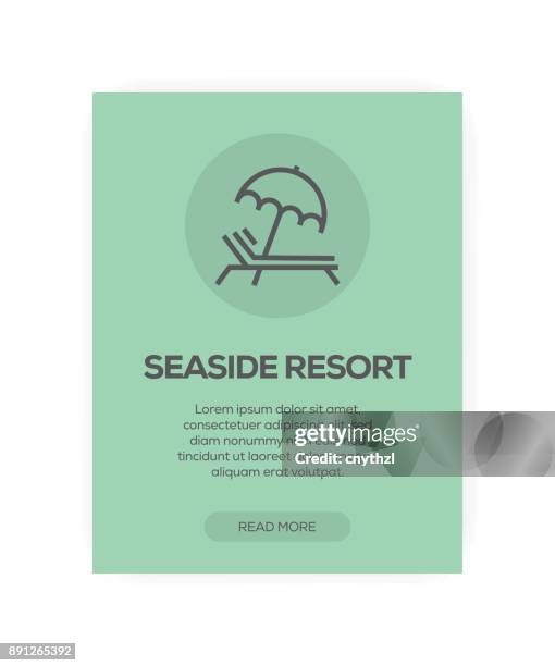 seaside report concept - tick insect stock illustrations