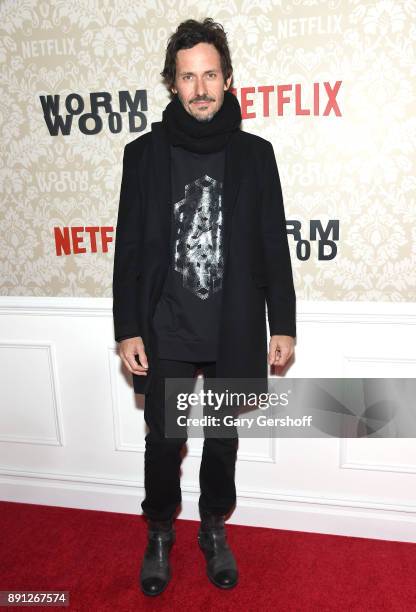 Actor Christian Camargo attends the "Wormwood" New York premiere on December 12, 2017 in New York City.