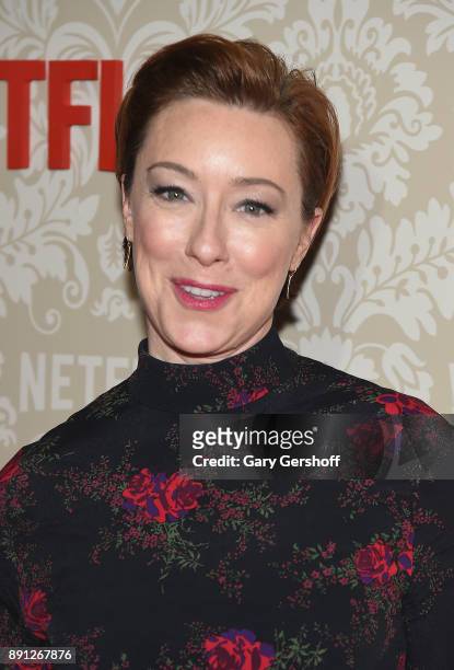 Actress Molly Parker attends the "Wormwood" New York Premiere on December 12, 2017 in New York City.