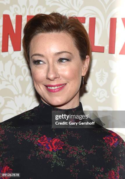 Actress Molly Parker attends the "Wormwood" New York Premiere on December 12, 2017 in New York City.