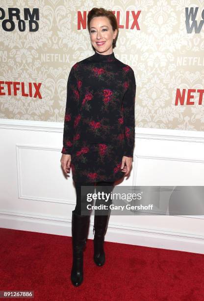 Actress Molly Parker attends the "Wormwood" New York Premiere on December 12, 2017 in New York City.