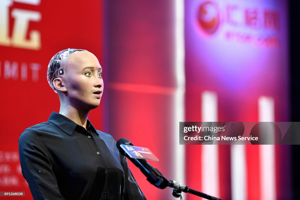 Humanoid Robot Sophia Attends Guangzhou International IP Business Summit