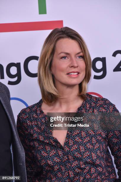 Jessy Wellmer during the Olympia Press Conference on December 12, 2017 in Berlin, Germany.