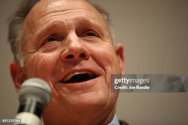 Republican Senatorial candidate Roy Moore speaks about the race against his Democratic opponent Doug Jones is too close and there will be a recount...