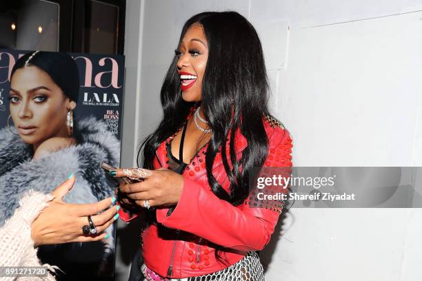 Trina attends Latina Magazine Salutes La La Anthony And Other Latinas Of The Year at Arlo Soho on December 12, 2017 in New York City.