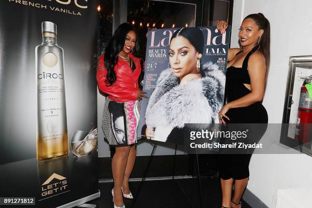 Trina and La La Anthony attend Latina Magazine Salutes La La Anthony And Other Latinas Of The Year at Arlo Soho on December 12, 2017 in New York City.