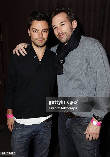 Actor Dominic Cooper and Joel Lubin attend the "I Love You Phillip Morris" After Party at the Yard on January 18th, 2009 in Park City, Utah.