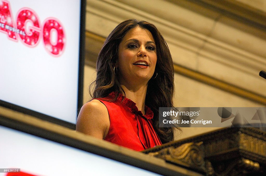 Samantha Harris Rings The NYSE Opening Bell
