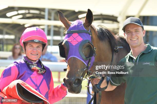 Craig Williams with Raindrops On Roses after winning the Highview Accounting Mornington Hcp at Mornington Racecourse on December 13, 2017 in...