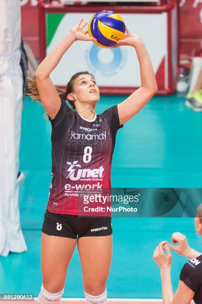 Alessia Orro during the Women's CEV Cup match between Yamamay e-work Busto Arsizio and ZOK Bimal-Jedinstvo Brcko at PalaYamamay in Busto Arsizio,...