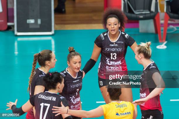 Valentina Diouf during the Women's CEV Cup match between Yamamay e-work Busto Arsizio and ZOK Bimal-Jedinstvo Brcko at PalaYamamay in Busto Arsizio,...