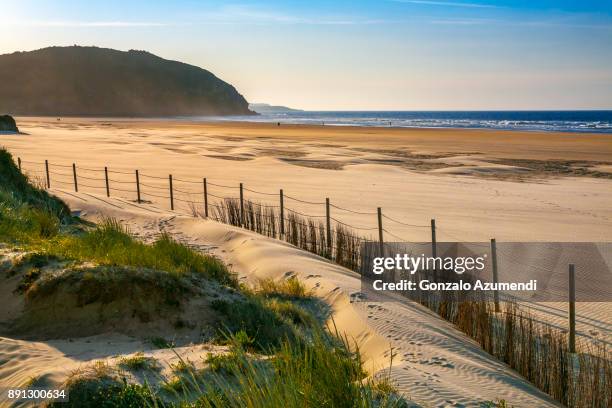 berria beach in cantabria - cantabria stock pictures, royalty-free photos & images