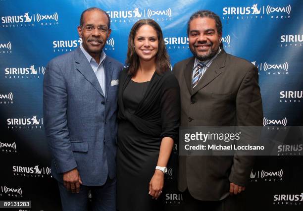 Sirius XM host Joe Madison, correspondent Soledad O'Brien, Sirius XM host Mark Thompson take part in a Black in America 2 Roundtable moderated by...
