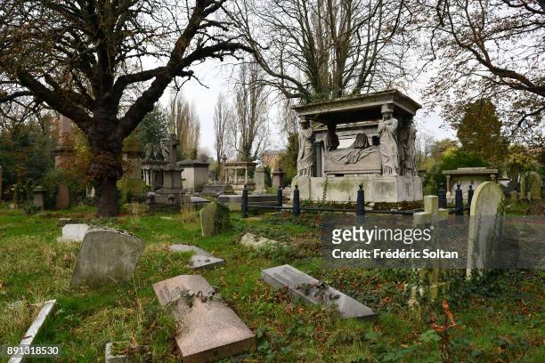 The Kensal green cemetery in Kensington and Chelsea area, London on September 20, 2017 in London, United Kingdom.