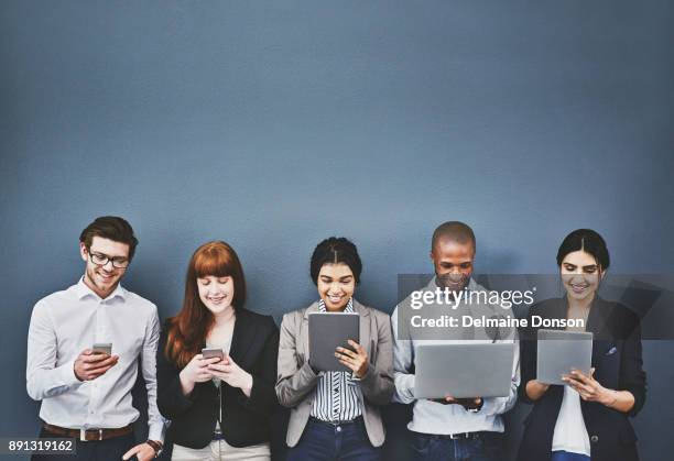 whats in store for us on social media while waiting - group of people in a row stock pictures, royalty-free photos & images