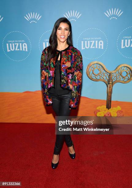 Adrianna Costa attends Cirque du Soleil presents the Los Angeles premiere event of "Luzia" at Dodger Stadium on December 12, 2017 in Los Angeles,...