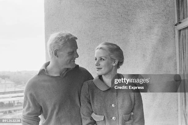 British actors Mary Ure and Robert Shaw , UK, 16th May 1963.