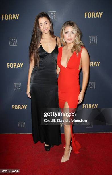 Lauren Kolodin and Kristina Kane attend FORAY Collective and The Black Tux Host Holiday Gala on December 12, 2017 in Los Angeles, California.