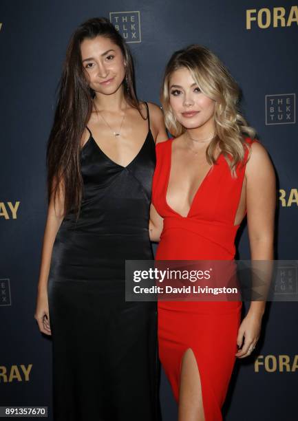 Lauren Kolodin and Kristina Kane attend FORAY Collective and The Black Tux Host Holiday Gala on December 12, 2017 in Los Angeles, California.
