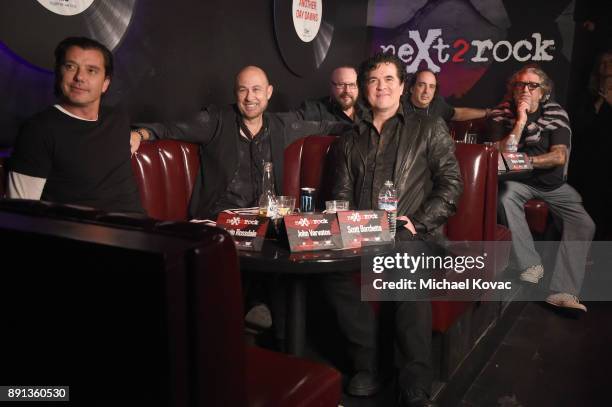 Judges Gavin Rossdale, John Varvatos, Desmond Child, Scott Borchetta, Chris Lord-Alge, and Steve Jones attend the neXt2rock 2017 Finale Event at...