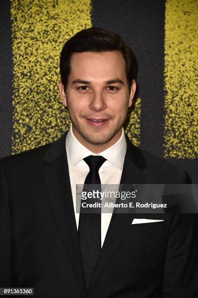Skylar Astin attends the premiere of Universal Pictures' "Pitch Perfect 3" at Dolby Theatre on December 12, 2017 in Hollywood, California.