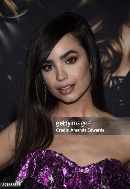 Actress and singer Sofia Carson arrives at the premiere of Universal Pictures' "Pitch Perfect 3" on December 12, 2017 in Hollywood, California.