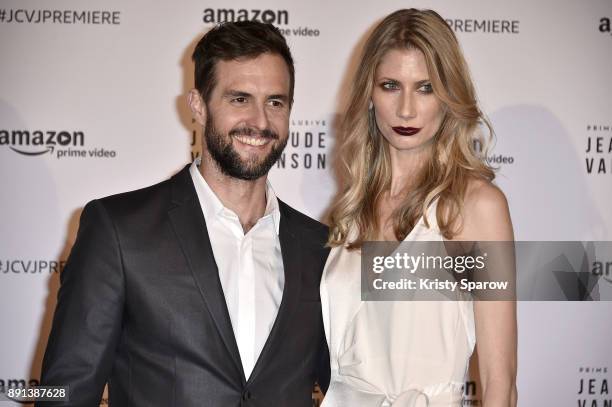 Actor Tim Peper attends the Amazon TV series 'Jean Claude Van Johnson' Premiere at Le Grand Rex on December 12, 2017 in Paris, France. At Le Grand...