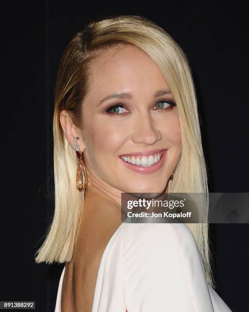 Actress Anna Camp attends the Los Angeles Premiere "Pitch Perfect 3" at the Dolby Theatre on December 12, 2017 in Hollywood, California.