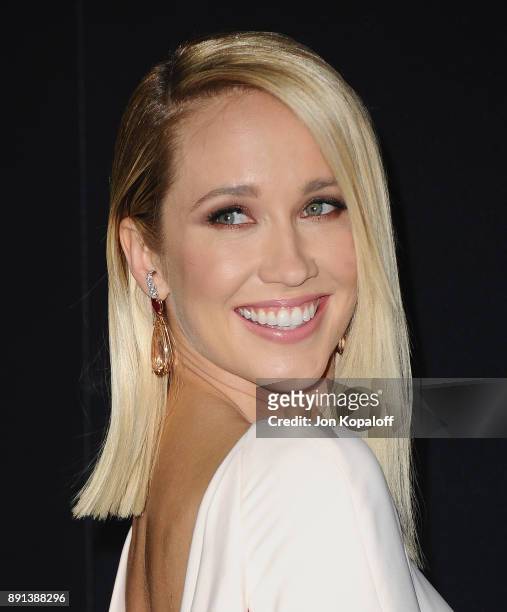 Actress Anna Camp attends the Los Angeles Premiere "Pitch Perfect 3" at the Dolby Theatre on December 12, 2017 in Hollywood, California.