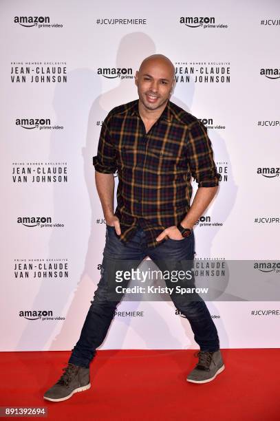 Actor Eric Judor attends the Amazon TV series 'Jean Claude Van Johnson' Premiere at Le Grand Rex on December 12, 2017 in Paris, France.