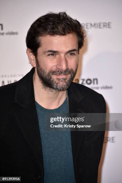 Actor Gregory Fitoussi attends the Amazon TV series 'Jean Claude Van Johnson' Premiere at Le Grand Rex on December 12, 2017 in Paris, France.