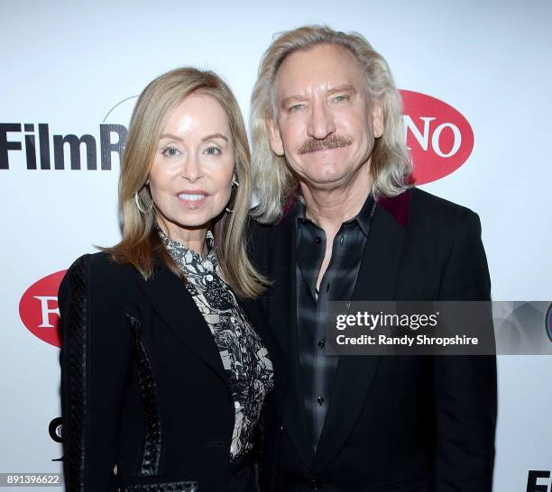 Musician Joe Walsh and wife Marjorie Bach arrive to the LA screening of Chicago: The Terry Kath Experience at Ahrya Fine Arts by Laemmle on December...