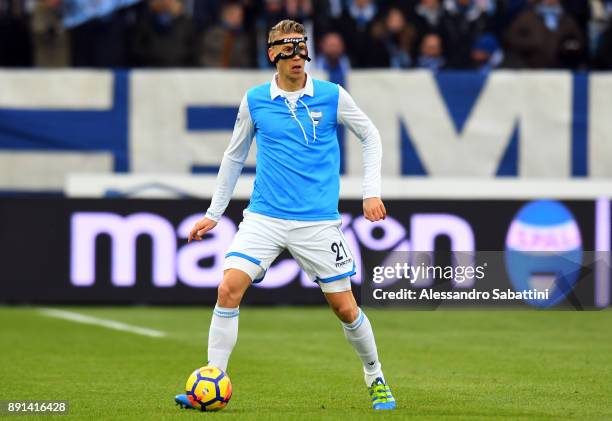 Bartosz Salamon of Spal in action during the Serie A match between Spal and Hellas Verona FC at Stadio Paolo Mazza on December 10, 2017 in Ferrara,...