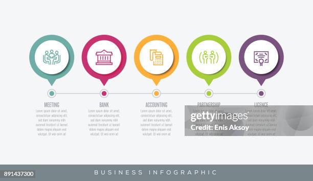 stockillustraties, clipart, cartoons en iconen met zakelijke infographic - illustrator