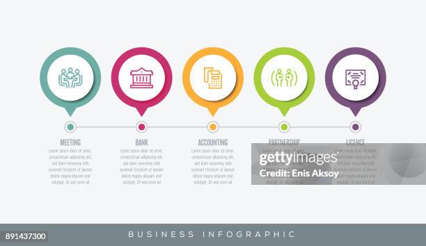 bildbanksillustrationer, clip art samt tecknat material och ikoner med business infographic - arkitektonisk kolonn