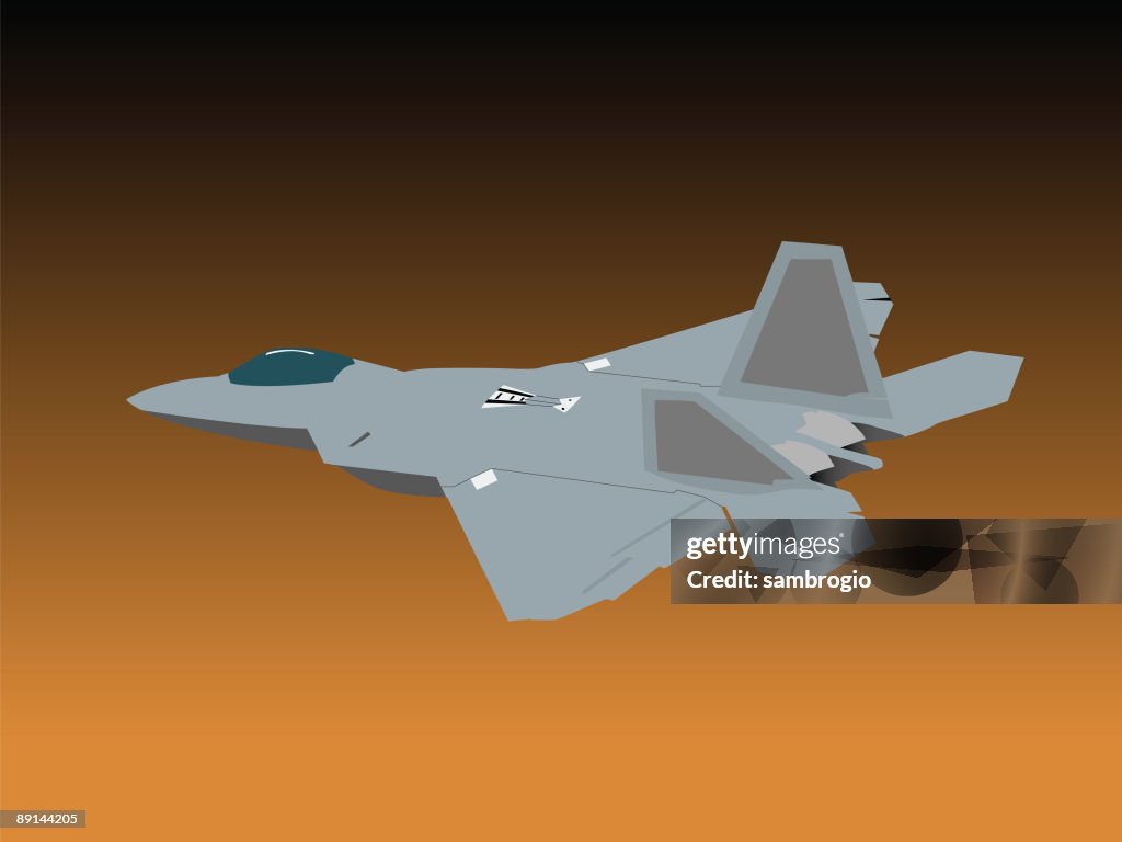 Evening Tactical Fighter Jet