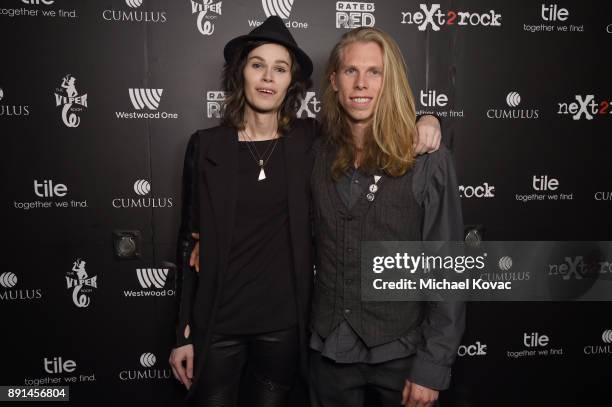 NeXt2rock 2017 winner Ivory Black of the band "Ivory Black" and Keenan Franklin of the band "Ivory Black" attend the neXt2rock 2017 Finale Event at...