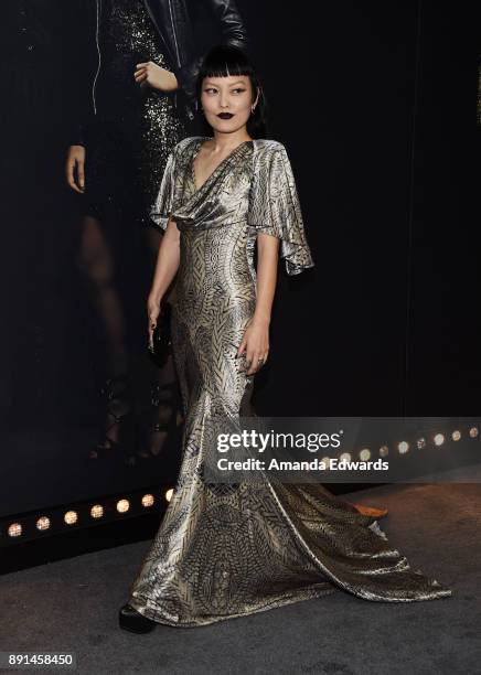 Actress Hana Mae Lee arrives at the premiere of Universal Pictures' "Pitch Perfect 3" on December 12, 2017 in Hollywood, California.