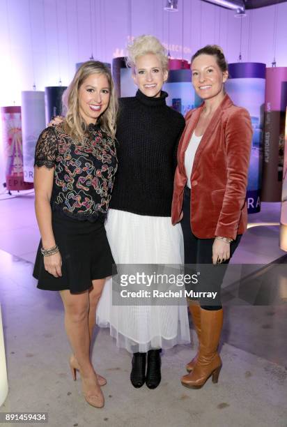 Associate Creative Director, Sephora Emily Brucker, GM Sephora Collection Beth Hayes, and National makeup Artist, Sephora Collection Helen Phillips...