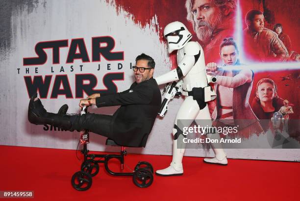 Fan attends Star Wars: The Last Jedi Sydney Screening Event on December 13, 2017 in Sydney, Australia.